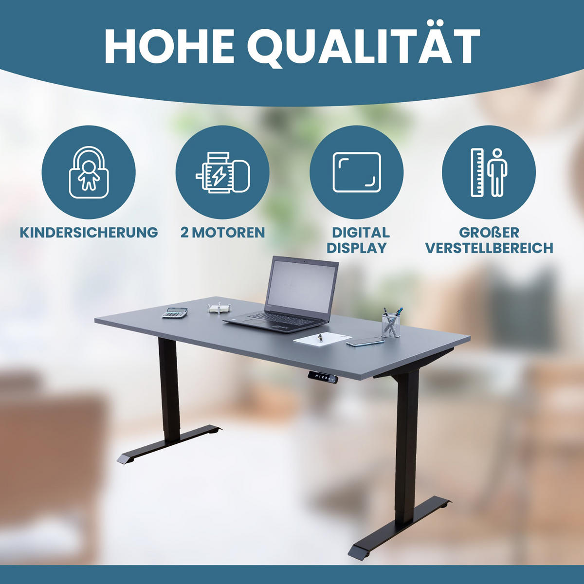 TISCHGESTELL HÖHENVERSTELLBAR LIFT S5 weiss - Weiß, Metall (68/180/118cm) - Albatros