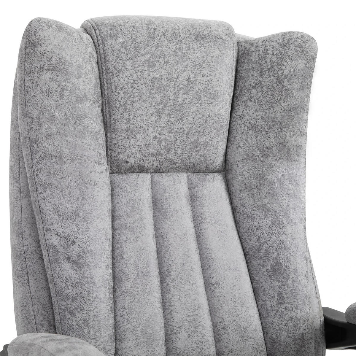 SESSEL 62/67/113-120 cm, Massage & Wärme, verstellbar,Grau - Grau, Kunststoff (67/113/62cm) - Redom