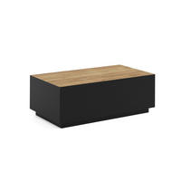 COUCHTISCH MORISS - Honigeiche/Schwarz, Holzwerkstoff (55/100/36cm) - Meblini