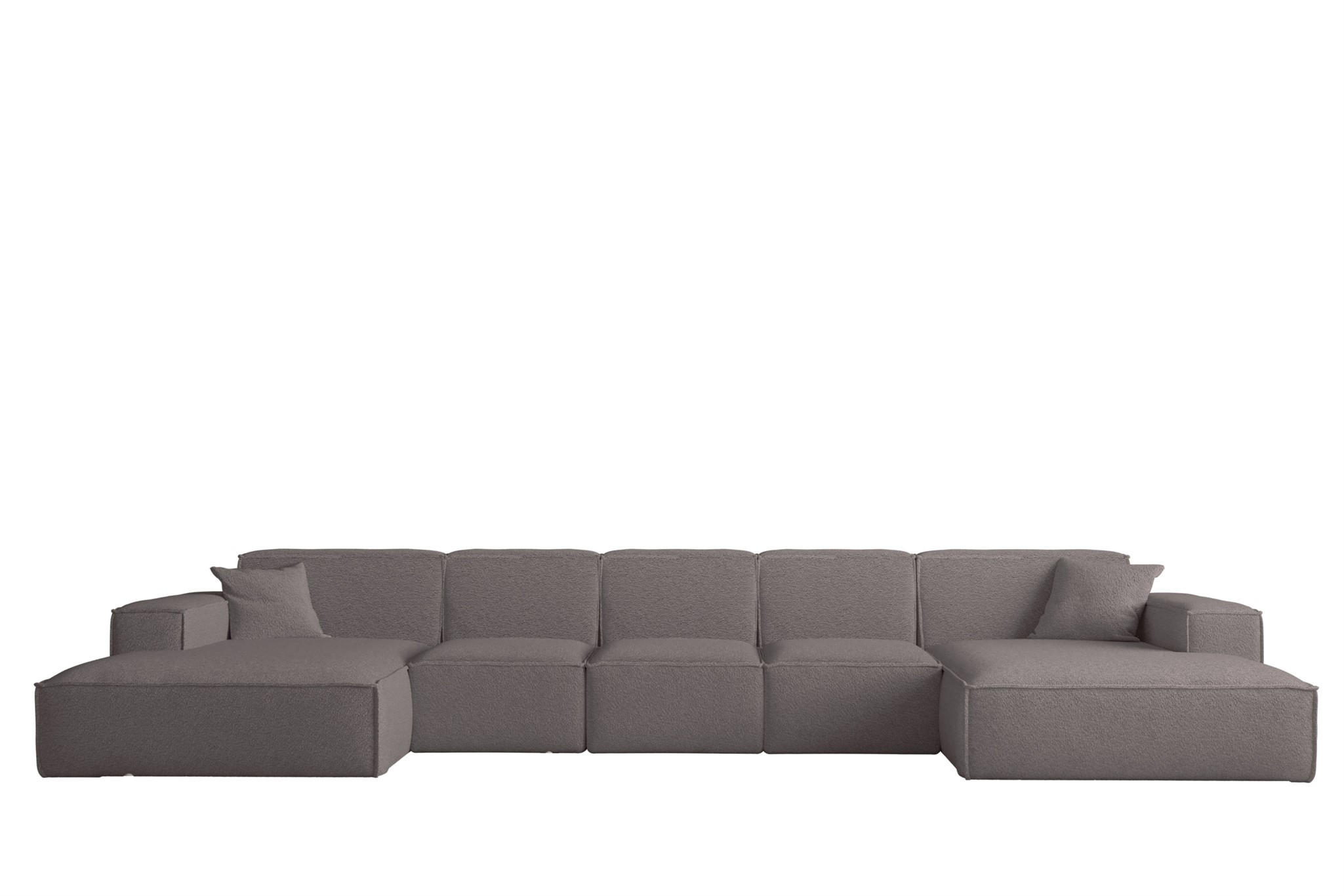 WOHNLANDSCHAFT Celes Premium Xl Bukla - Taupe, Holzwerkstoff/Textil (462/73/165cm) - Fun Möbel