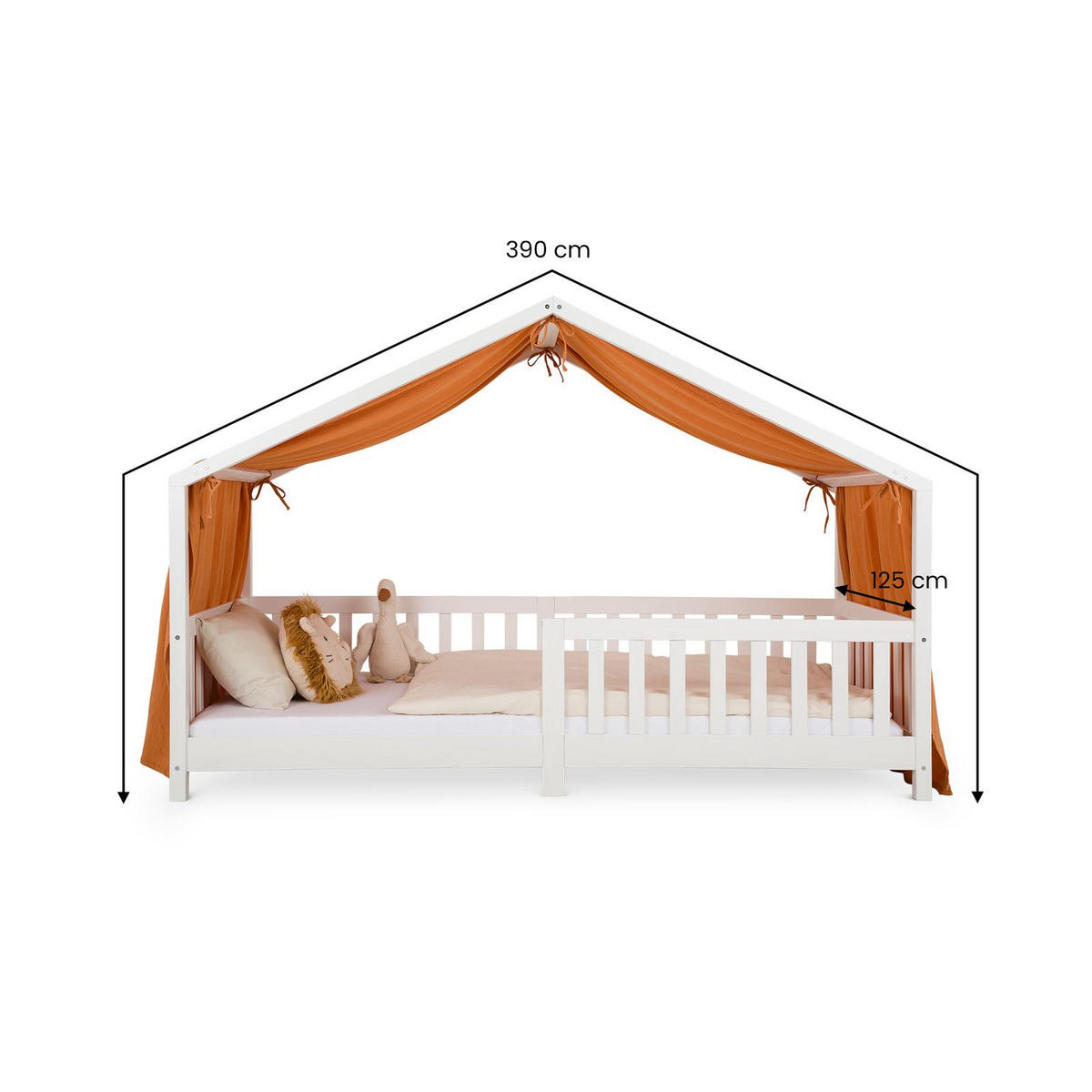 HAUSBETT-HIMMEL LIAN Kupfer - Kupferfarben, Textil - IDIMEX