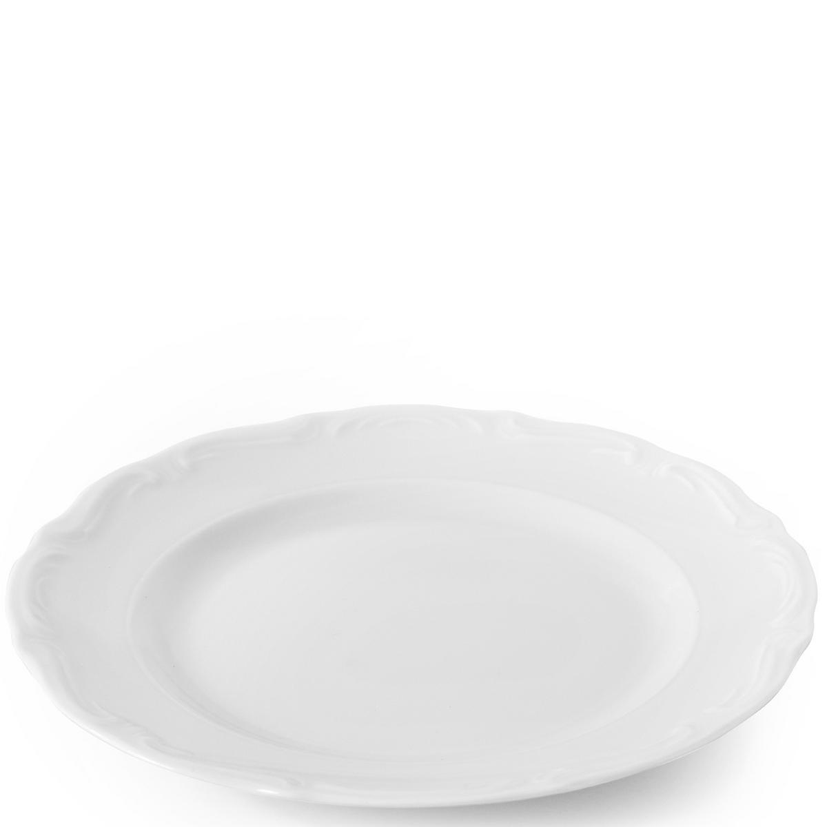 SPEISETELLER Chodziez MARIA TERESA 6-tlg - Weiß, Keramik (25cm) - KONSIMO®