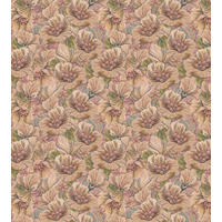 FOTOTAPETE gesticktes Blumenmuster 2.5 x 2.79 m - Braun, Papier (250/279cm) - ESTAhome