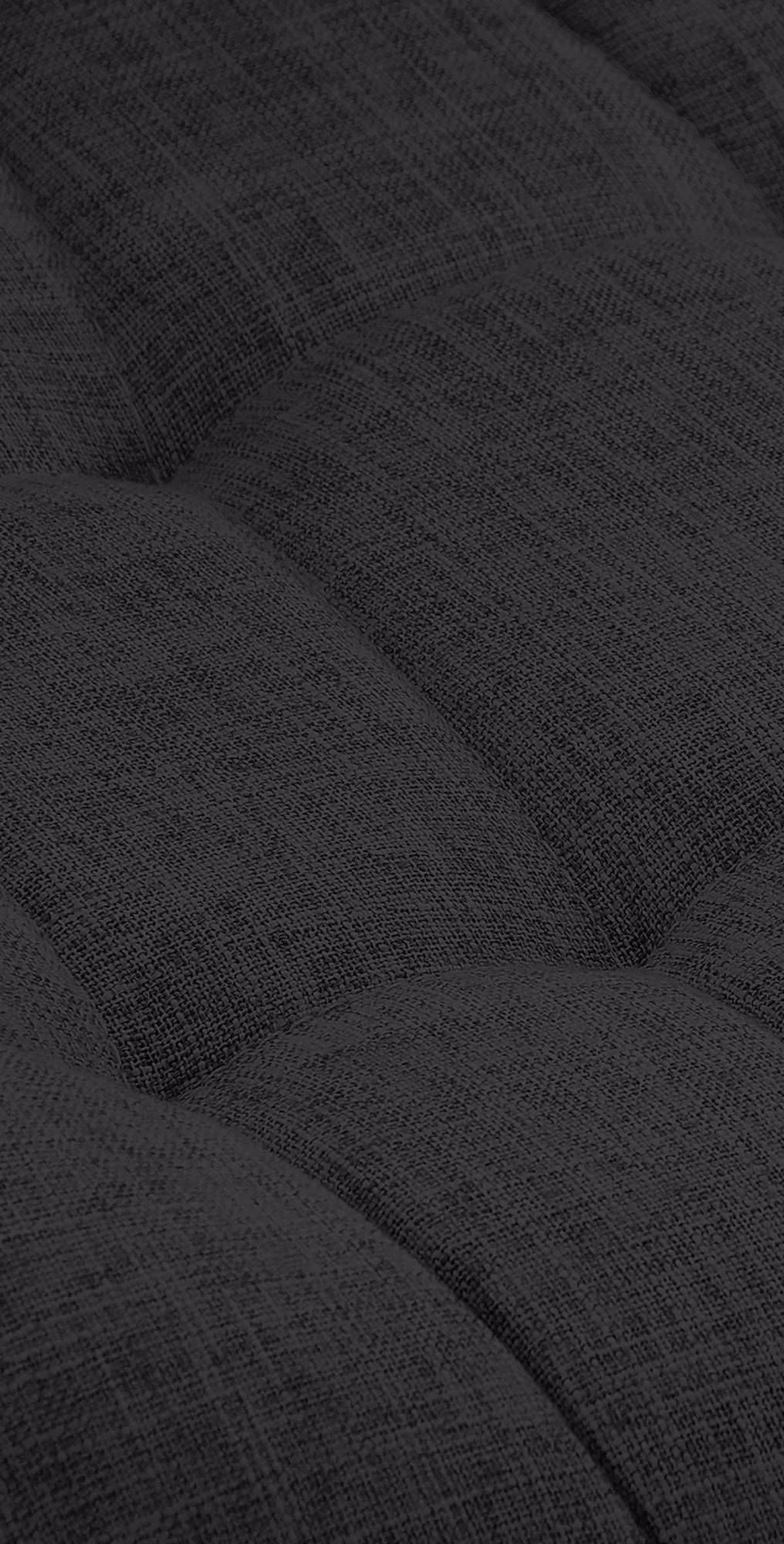 STUHL 2er Set Stoff schwarz - Eukalyptusholzfarben/Schwarz, Holz/Textil (50/88/63cm) - CLP