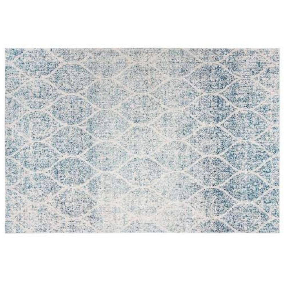 TEPPICH Blau Baumwolle Chenille (120 x 180 x 1 cm) - Blau, Naturmaterialien (120/180cm) - DKD Home Decor