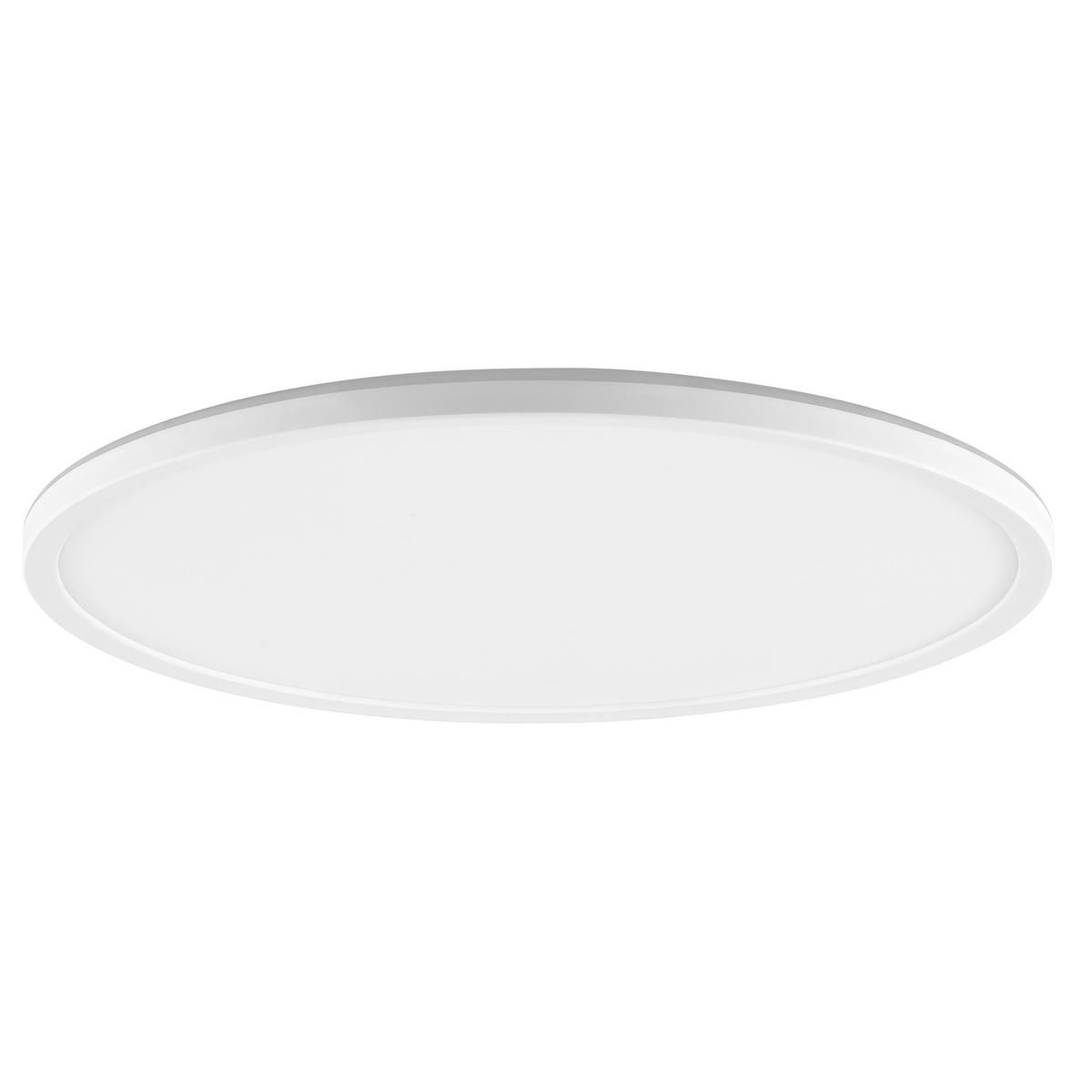 LED DECKENLEUCHTE Samora Weiß 42/42/2,6 cm - Weiß, Kunststoff (42/42/2.6cm) - Brilliant