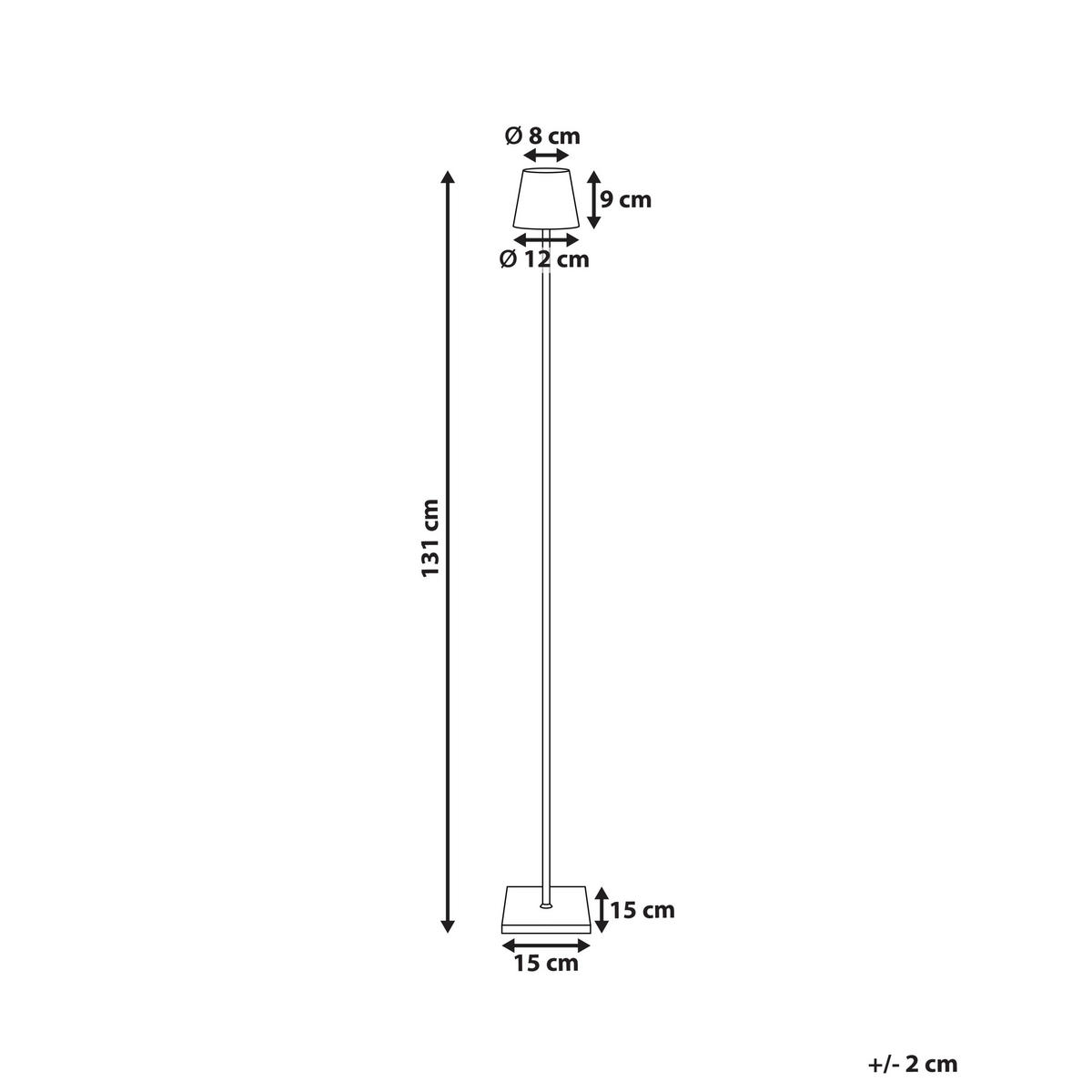 LED-STEHLAMPE Grün Gavarresa - Grün, Metall (15/15/131cm) - Beliani