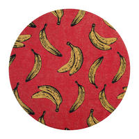 TEPPICH Miami Red Pop Banana 240/240 cm - Rot, Kunststoff/Textil (240/240cm) - Louis De Poortere