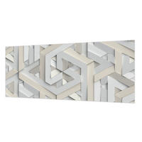 FOTOTAPETE 250x104 cm - Trugbilder - Weiß, Textil (250/104cm) - Wallfluent