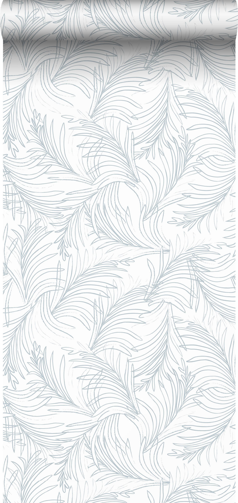 TAPETE Federn 53 cm x 10 m - Weiß, Papier (53/1000cm) - Sanders & Sanders