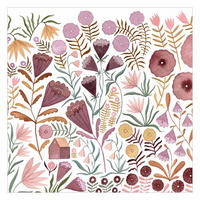 FOTOTAPETE Claudia Voglhuber - Blumenmeer 288/288 cm - Rosa, Papier (288/288cm) - Bilderwelten