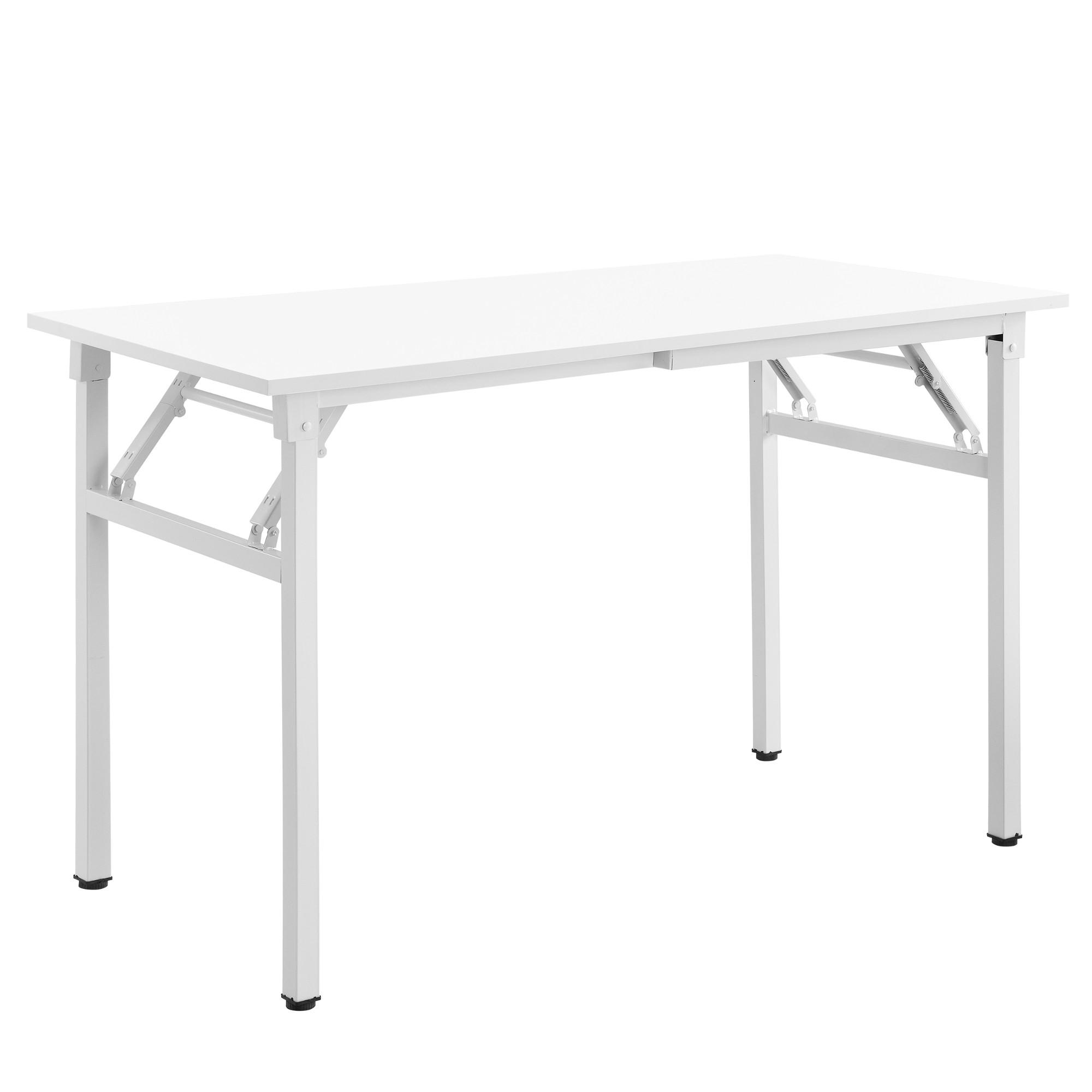 KLAPPTISCH - Weiß, Holzwerkstoff/Metall (120/76.4/60cm) - [neu.haus]