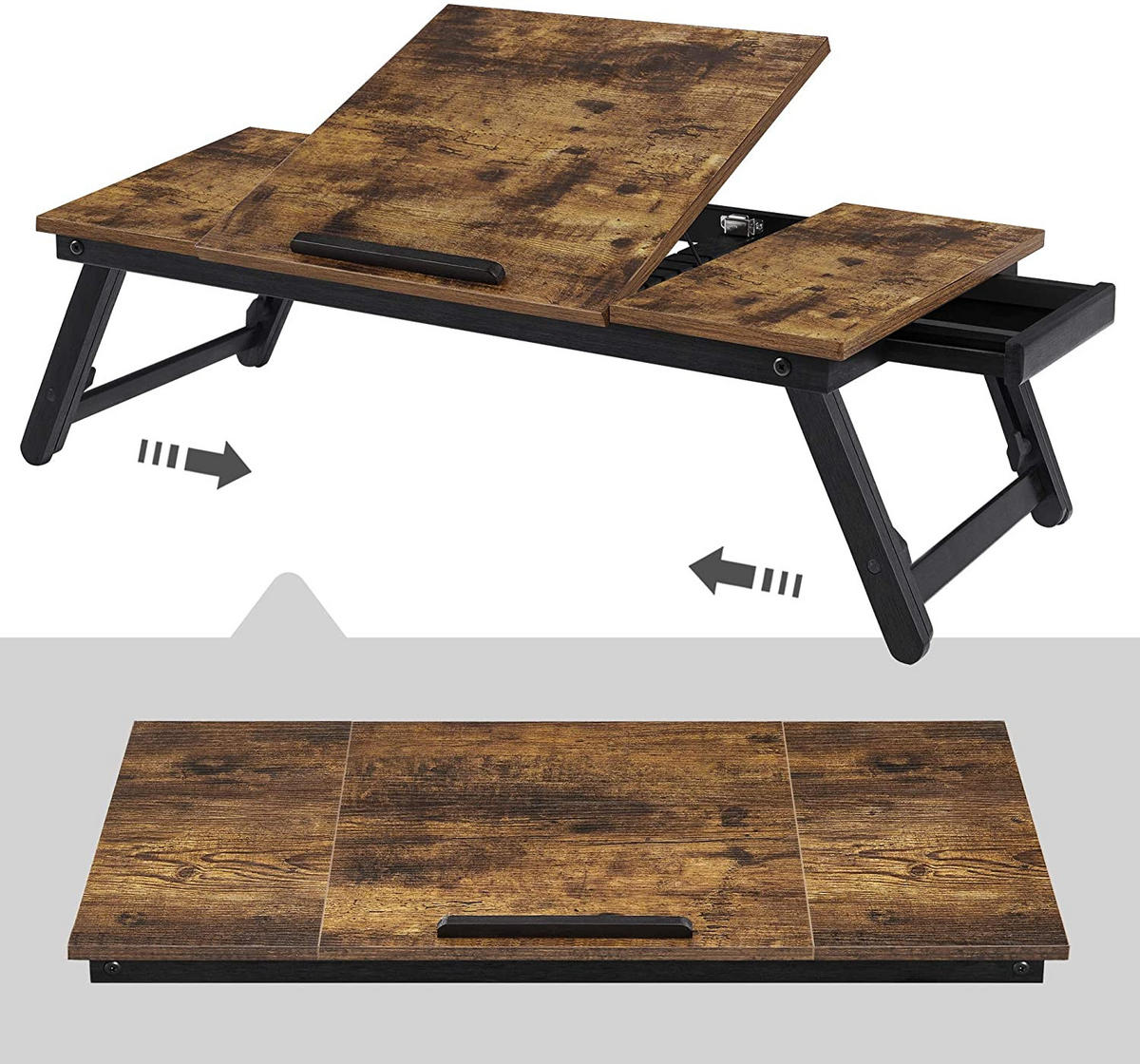 LAPTOPSTÄNDER - Braun, Holz (71/35/23cm) - Hansiro