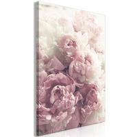KUNSTDRUCK Rosa 40/60 cm - Pink/Weiß, Textil (40/60cm) - KUNSTLOFT