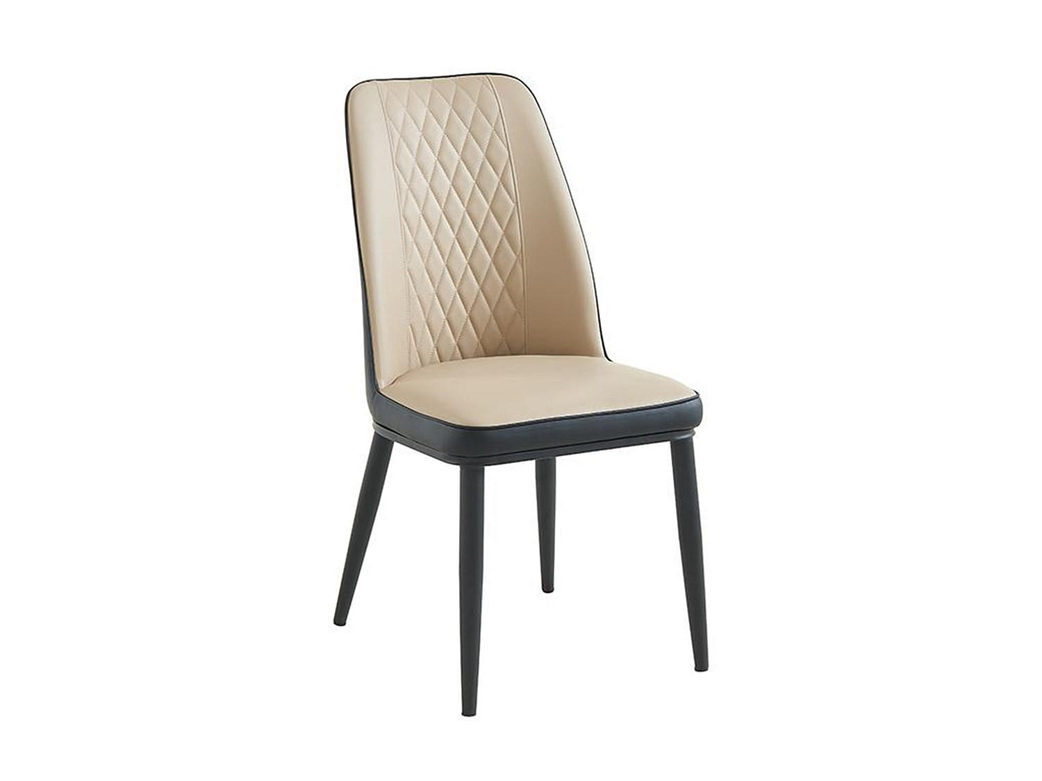 Thumbnail - Vente-Unique Stuhl, Anthrazit, Leder, 46x94x56.5 cm, Esszimmer, Stühle, Esszimmerstühle, Vierfußstühle