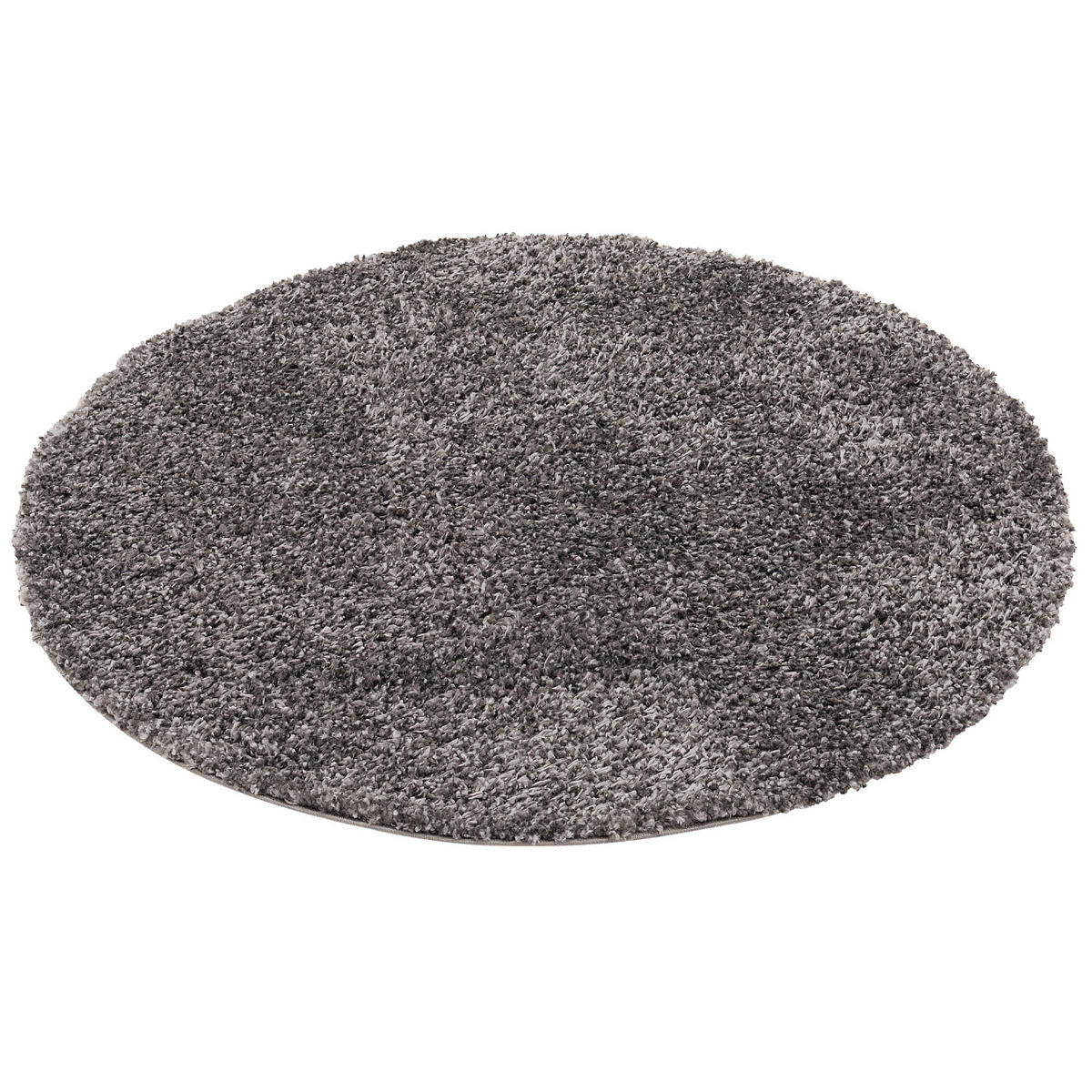 HOCHFLOR LANGFLOR SHAGGY TEPPICH COMFY MIX RUND - Anthrazit, Textil (120/120cm) - Pergamon