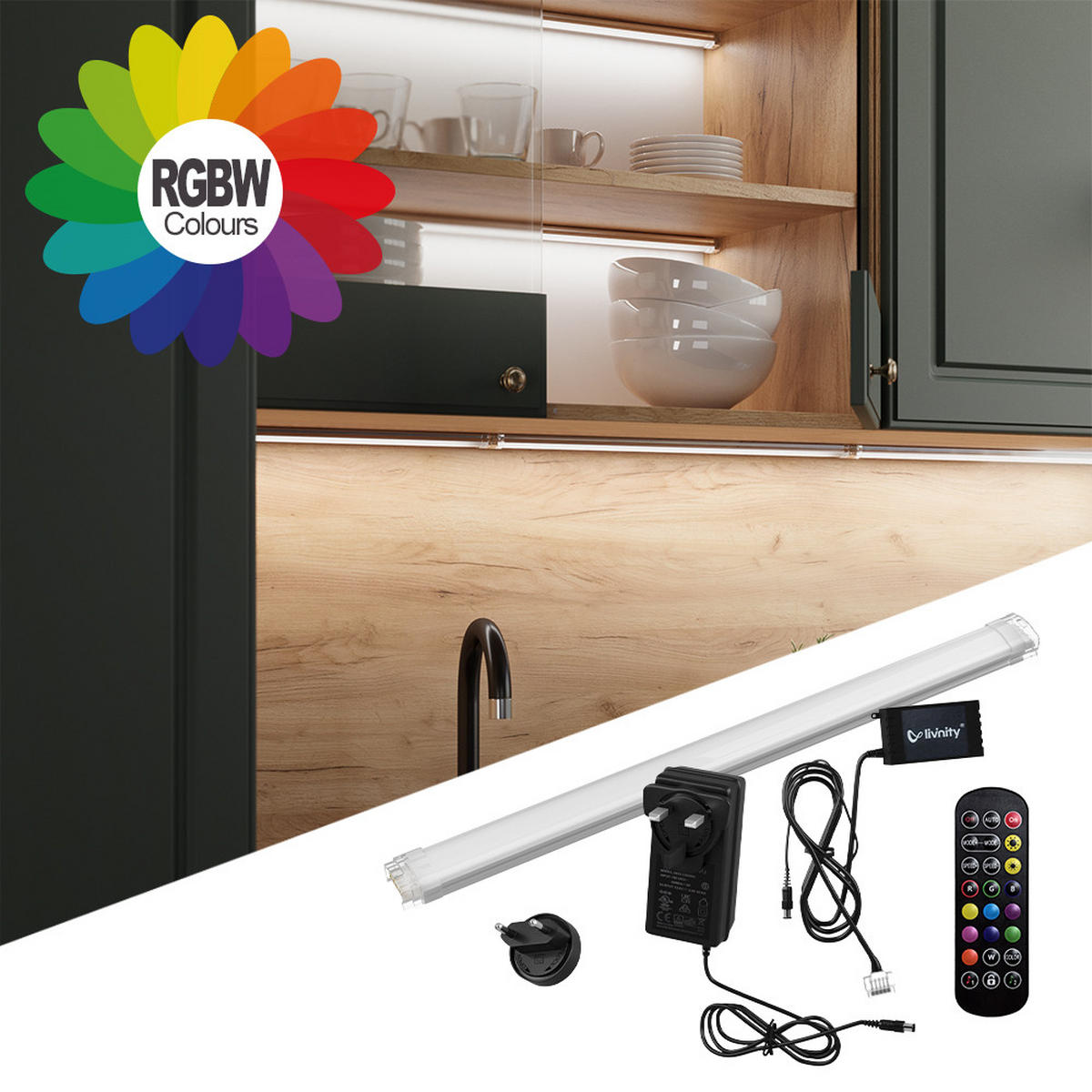 LED PÁSEK Bílá - bílá, kov (1.5/60/1.5cm) - Vicco