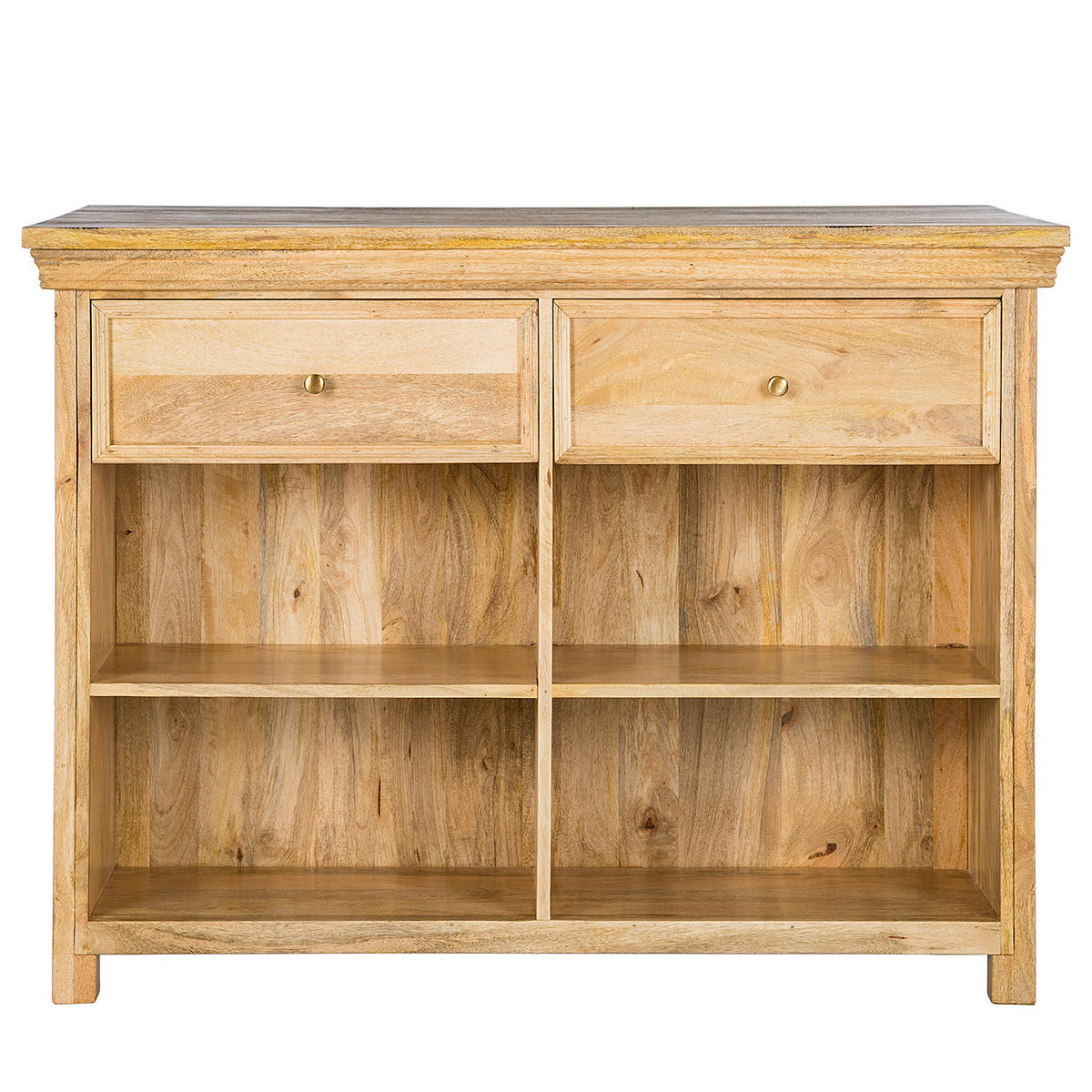 KÜCHENINSEL - Massivholz - Braun - Braun, Holz (125/94/80cm) - home24