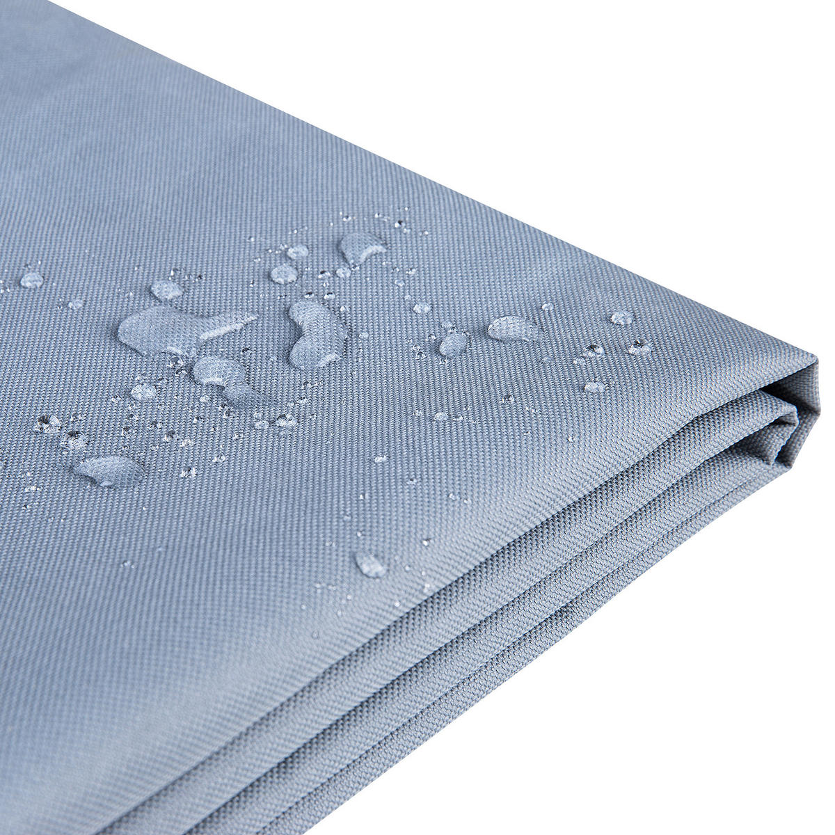 ZAŠČITNA PREVLEKA za vrtno pohištvo 155/155/90 cm Chuva - siva, umetna masa (155/90/155cm) - Beliani