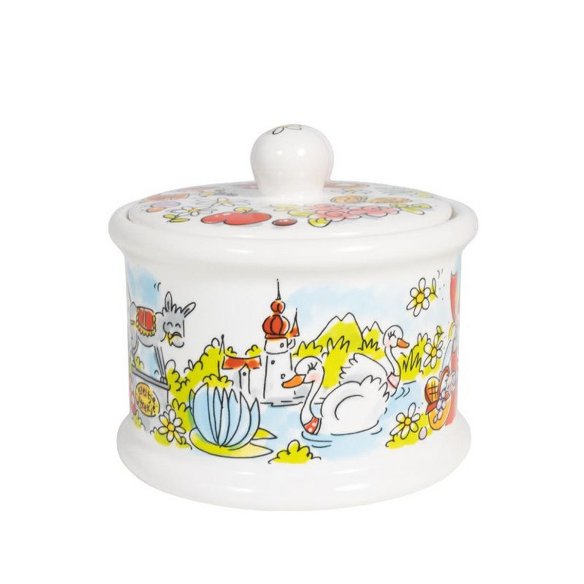 VORRATSDOSE Aschenputtel in Bunt - 500 ml - Multicolor, Keramik (14/13/14.3cm) - Blond Amsterdam