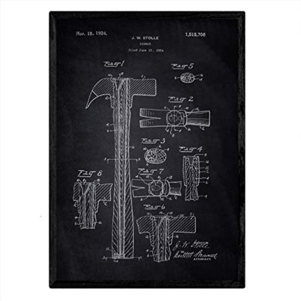 POSTER Hammer Patent A3 Rahmenlos - Klar, Papier (29.7/5/42cm) - Nacnic