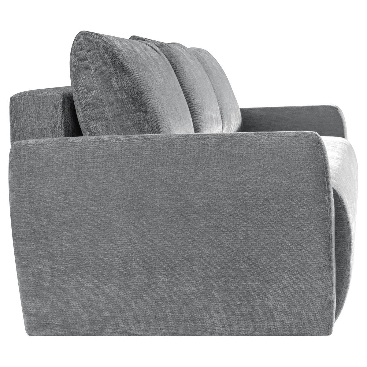 SCHLAFSOFA Piero 3-Sitzer mit Schlaffunktion, Grau - Grau, Textil (222/93/99cm) - Beautysofa