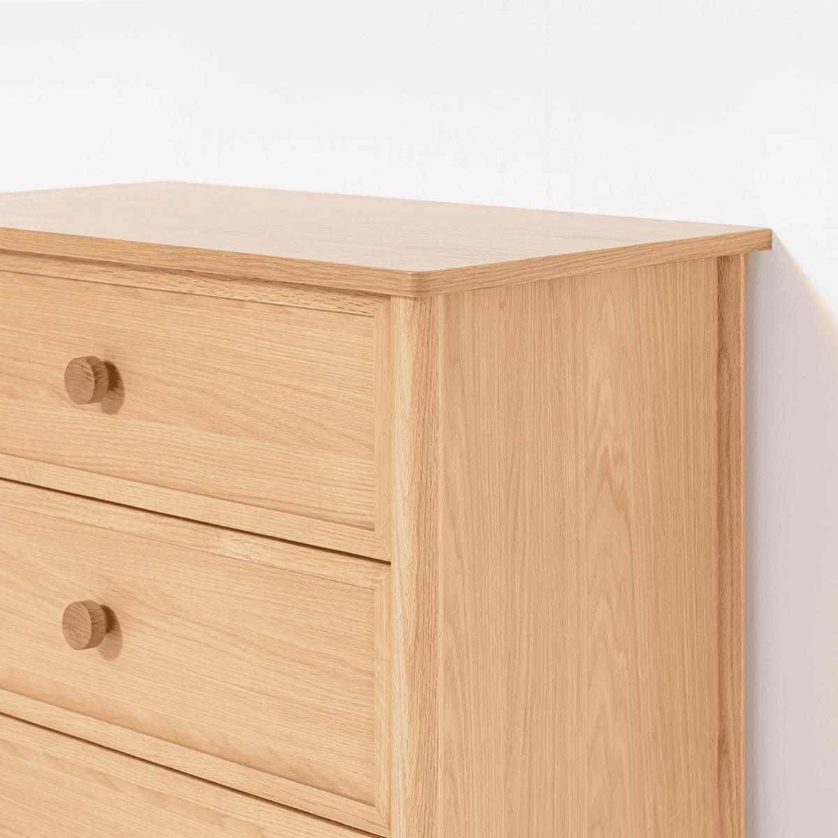 KOMMODE Rose, Eiche - Beige, Holz (80/80/45cm) - WOODEK