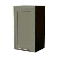 HÄNGESCHRANK Salo W2/40 Schwarz / Reed Green Matt 40 / 32,5 / 72cm - Schwarz/Grün, Holz/Holzwerkstoff (40/72/32.5cm) - Feldmann-Wohnen