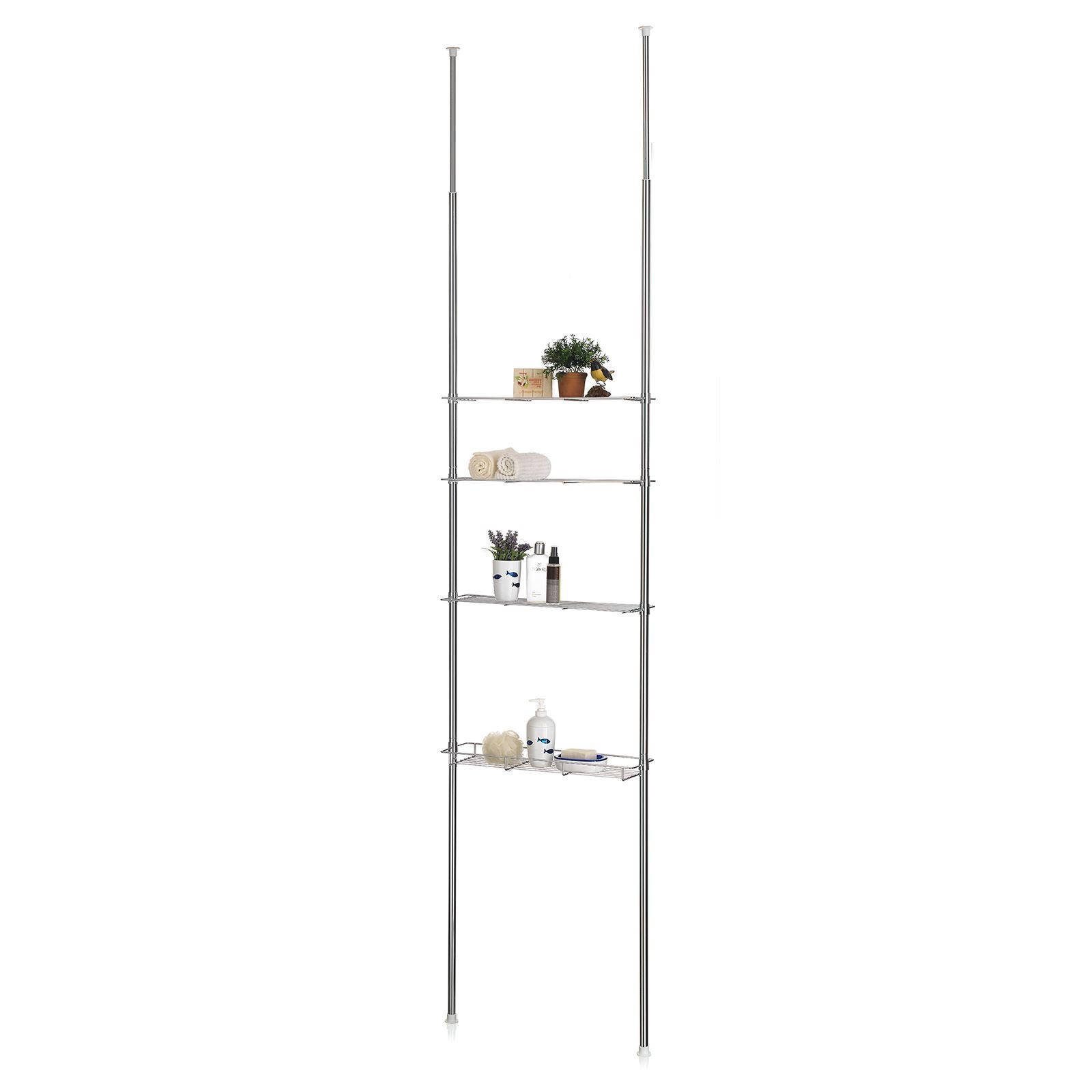 CARO-Möbel Duschregal Chrom 59x280x16 cm