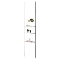 DUSCHREGAL DUNJA - Chromfarben, Metall (59/280/16cm) - CARO-Möbel