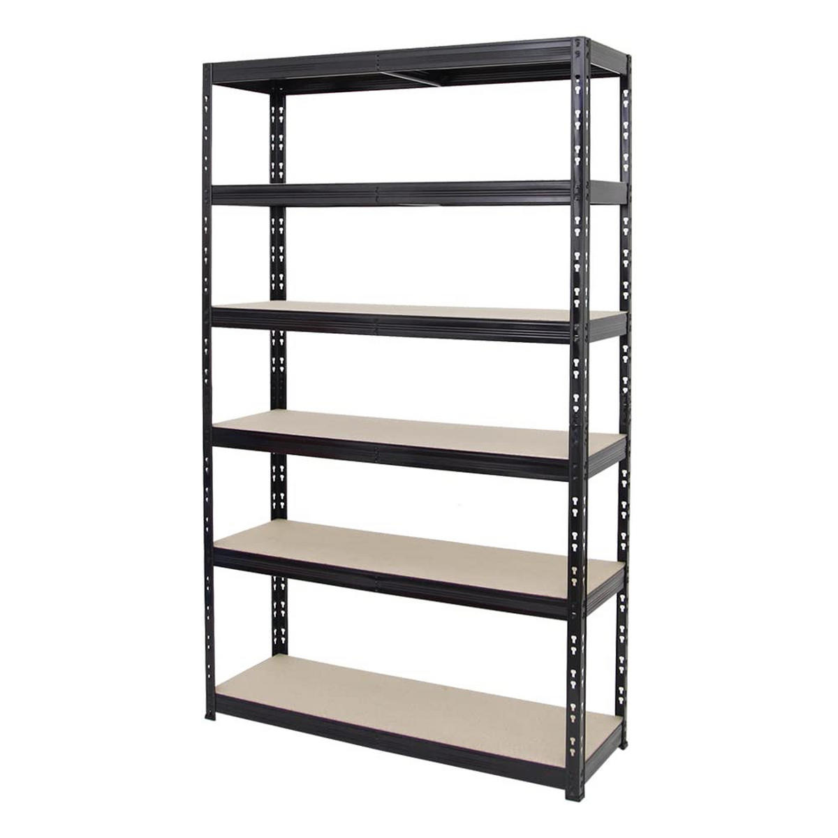 SCHWERLASTREGAL Giant Tiger 200x120x40 cm Fachlast 265 kg 6-Ebenen Schwarz - Schwarz, Metall (120/200/40cm) - PROREGAL