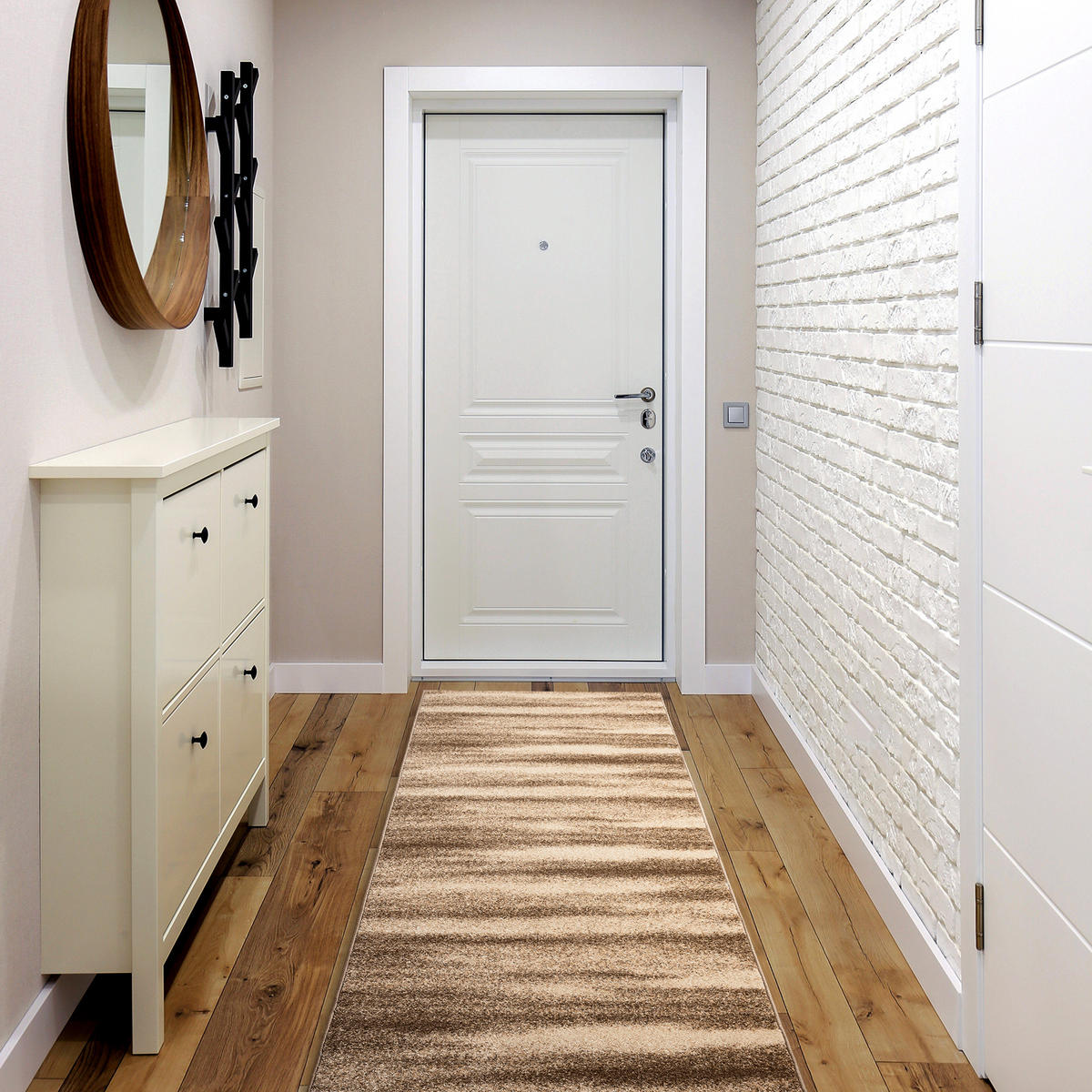 LÄUFER KARMEL Sahara, 70/410 cm - Braun, Textil (70/410cm) - rugsX
