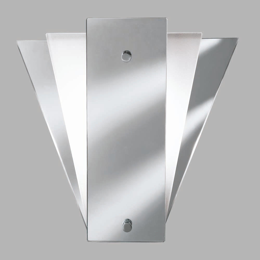 WANDLEUCHTE WALL Spiegel Silber - Silberfarben, Glas (27/25.7/7cm)