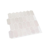 FLIESENAUFKLEBER 1 Stück 30,5 x 30,5 cm Selbstklebende Fliesen - Pera Rosa - Rosa, Kunststoff (30.5/0.12/30.5cm) - Mazovia