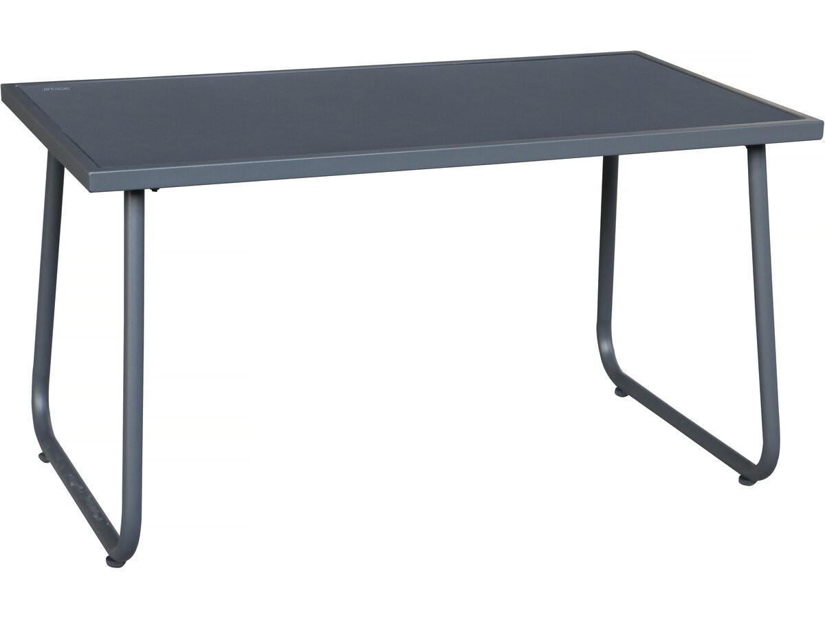LOUNGEGARNITUR Fortaleza 4-Sitzer Hellgrau - Hellgrau, Glas/Metall - Habitat Garten