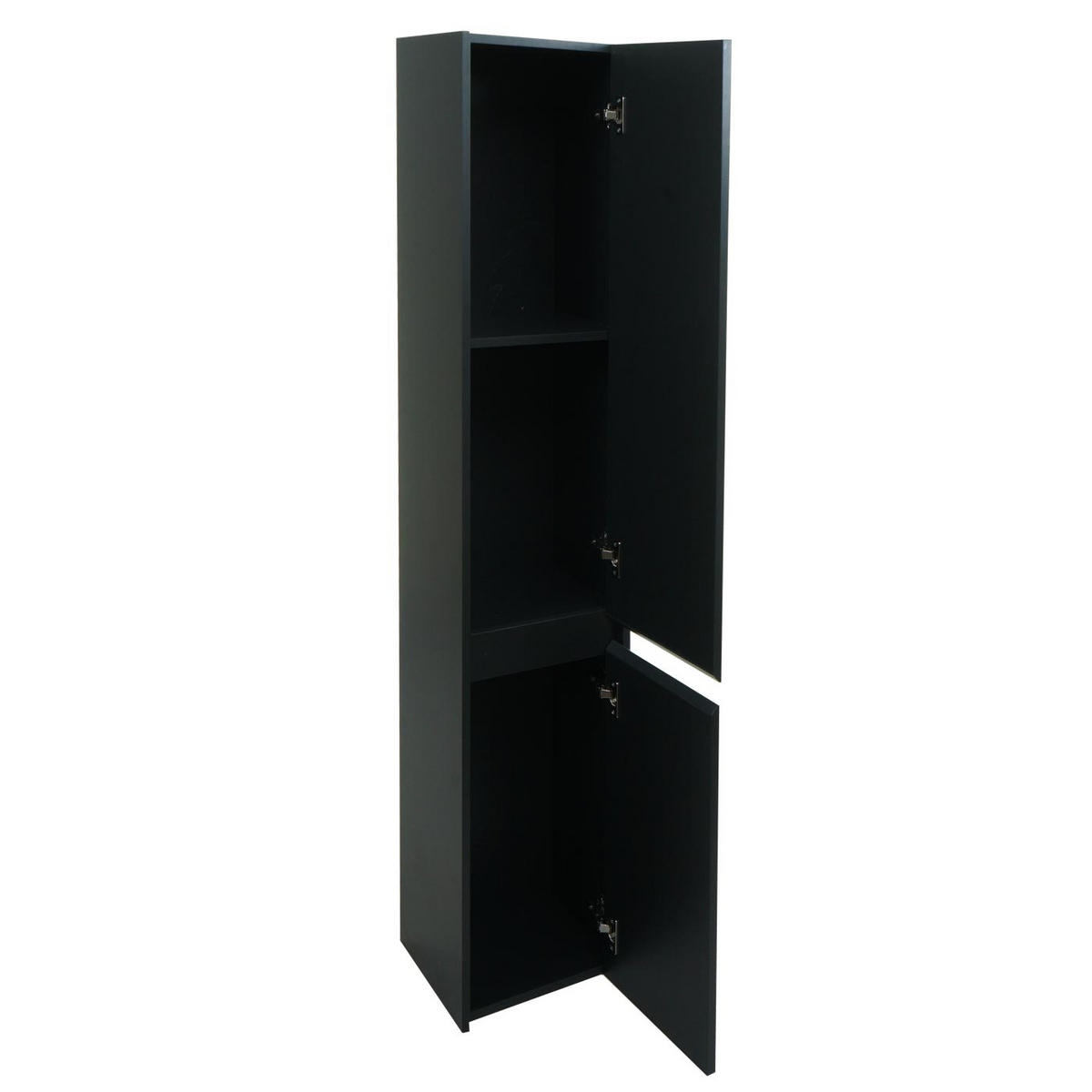BADEZIMMERSET Schwarz 3er-Set - Schwarz, Holzwerkstoff (100/160/40cm) - MCW