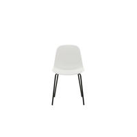 STUHL 2er-Set weiß, schwarz - Weiß, Holzwerkstoff (49/82/48cm) - ebuy24