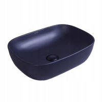 WASCHBECKEN, schwarz 46/32/14 cm - Schwarz, Keramik (46/14/32cm) - Rebiko