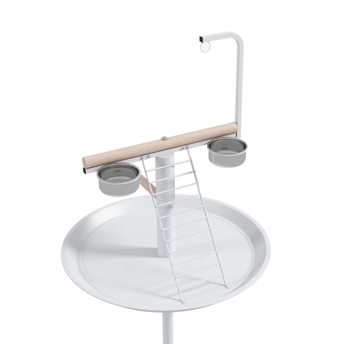 VOGELFUTTERSTATION DE-10944 Weiß - Weiß, Metall (60/138/60cm) - ComfortXL