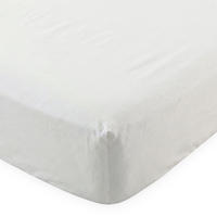 SPANNBETTLAKEN Basic percal Weiss 105x200x32 cm (Bett 105) - Weiß, Textil (105/200cm) - Happy Friday