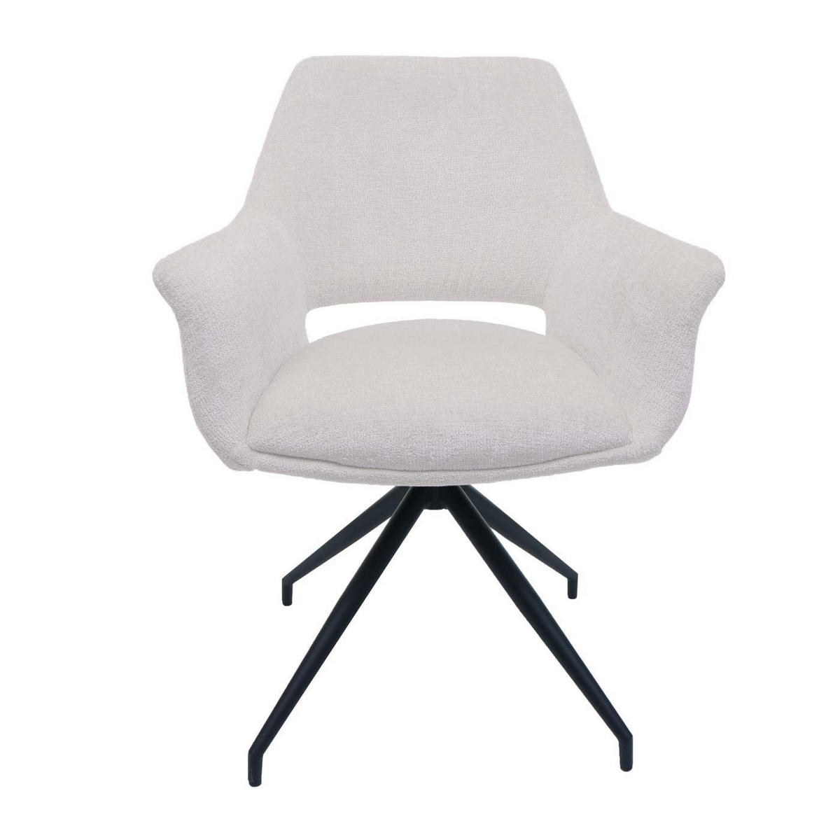 ESSZIMMERSTUHL Cremeweiß - Weiß, Textil (65/86/60cm) - MCW