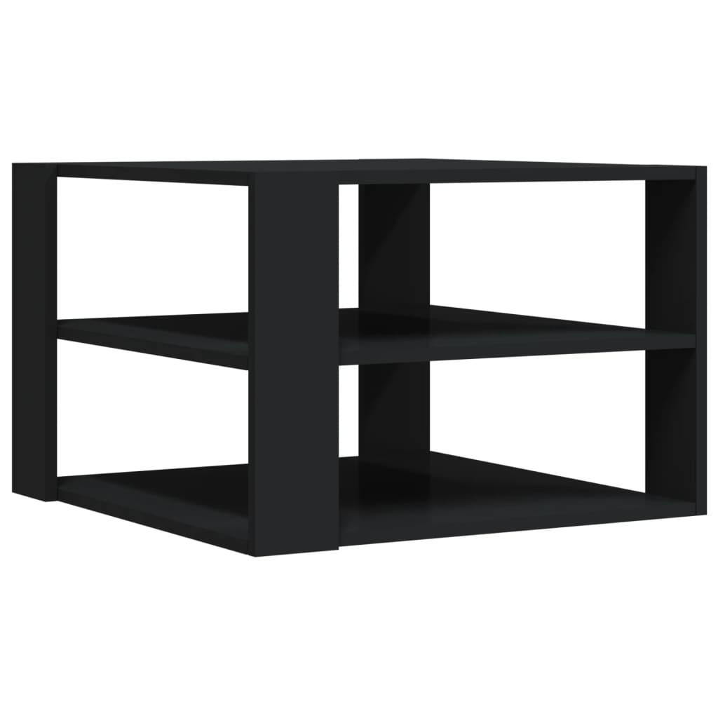 COUCHTISCH Schwarz 59,5x59,5x40 cm Holzwerkstoff - Schwarz, Holzwerkstoff (59.5/59.5/40cm) - furnicato
