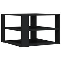 COUCHTISCH Schwarz 59,5x59,5x40 cm Holzwerkstoff - Schwarz, Holzwerkstoff (59.5/59.5/40cm) - furnicato