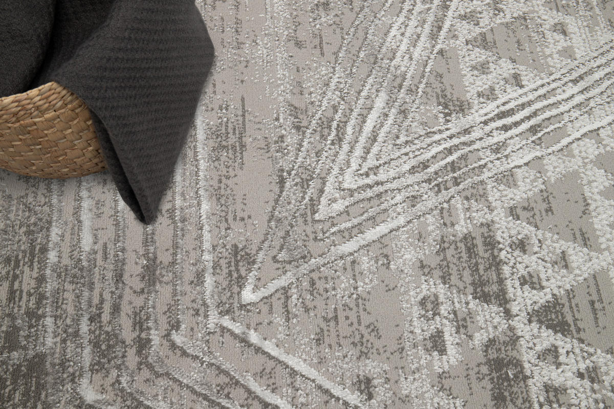 TEPPICH CRYSTAL Dunkelgrau 140/200 cm - Dunkelgrau, Textil (140/200cm) - Tapiso