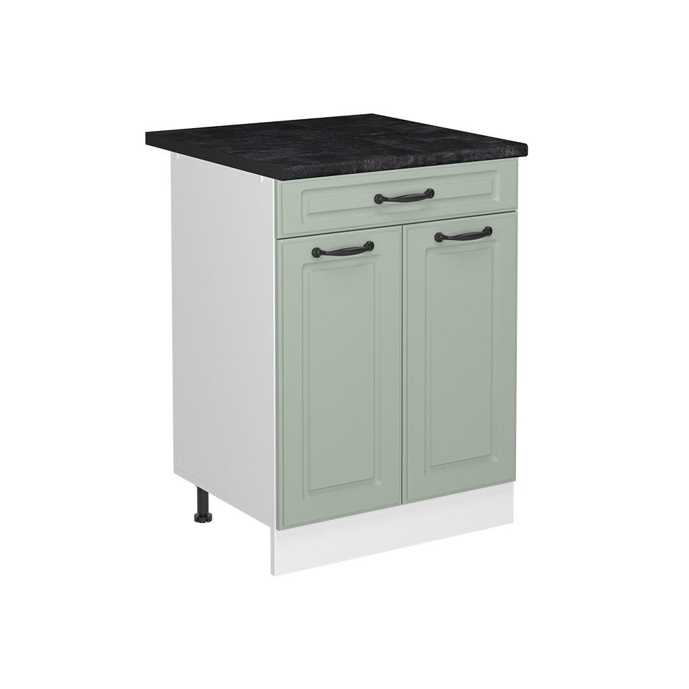 Vicco Küchenunterschrank Mintgrün, Weiß 60x81.6x60 cm