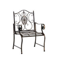 STUHL Pamela bronze - Braun, Metall (62/94/53cm) - TPFGarden