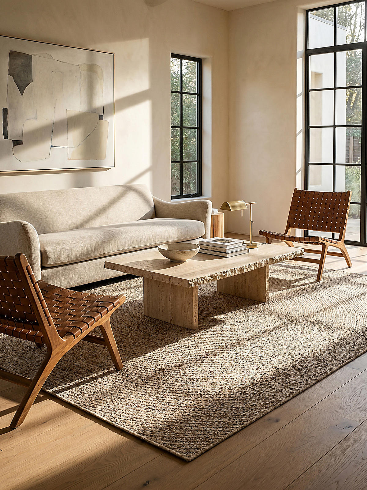 FLACHWEBTEPPICH Berber CORDEV Polypropylen Natur 160 x 230 cm - Beige, Textil (160/230cm) - KADIMA DESIGN