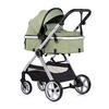 KINDERWAGEN 2 in 1 Vista grün Wickeltasche, Fußabdeckung, Korb, Gurt - Grün, Metall (90/63/108cm) - Chipolino