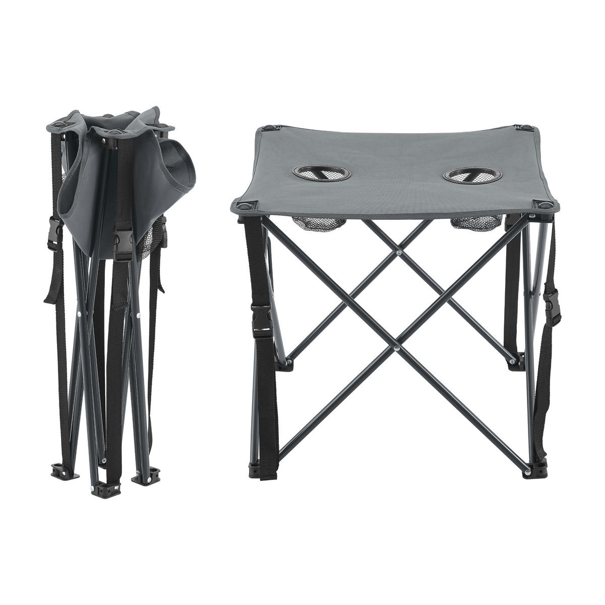 GARTENMÖBEL-SET 3 TLG. Banzi - Grau, Textil/Metall - casa.pro