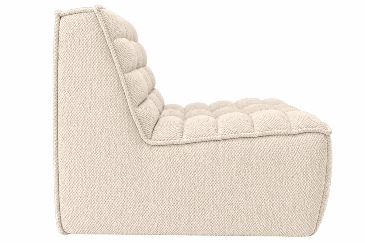 SESSEL, Loungesessel, Plüschstoff Pop, Creme, LAZY - Creme, Holz (80/76/93cm) - Kaiser Möbel